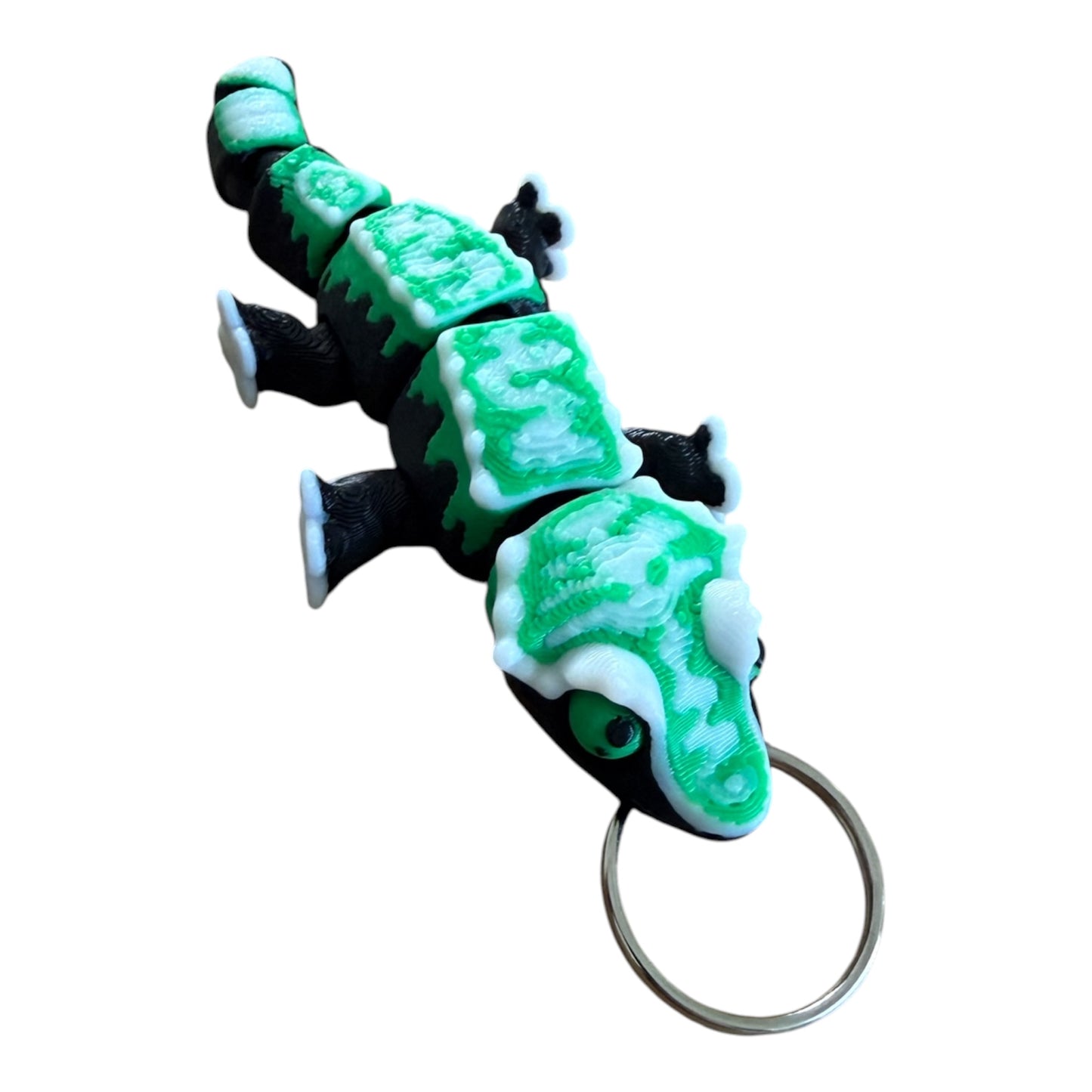 Schlüsselanhänger Gecko grün