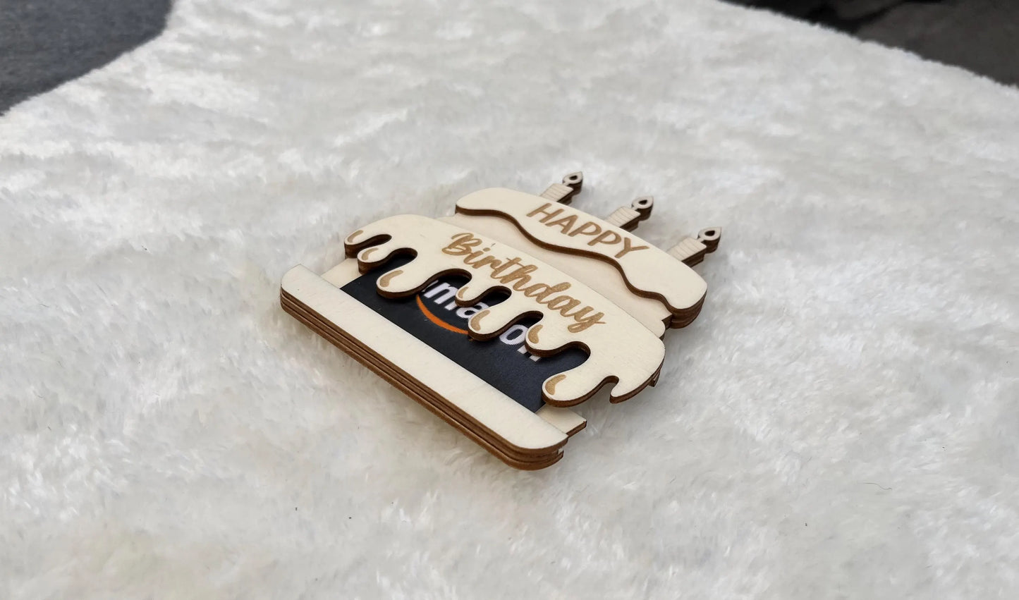 Geschenkkartenhalter Geburtstag "Torte"