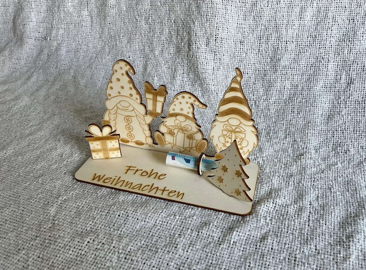 Weihnachten Geldgeschenk Aufsteller